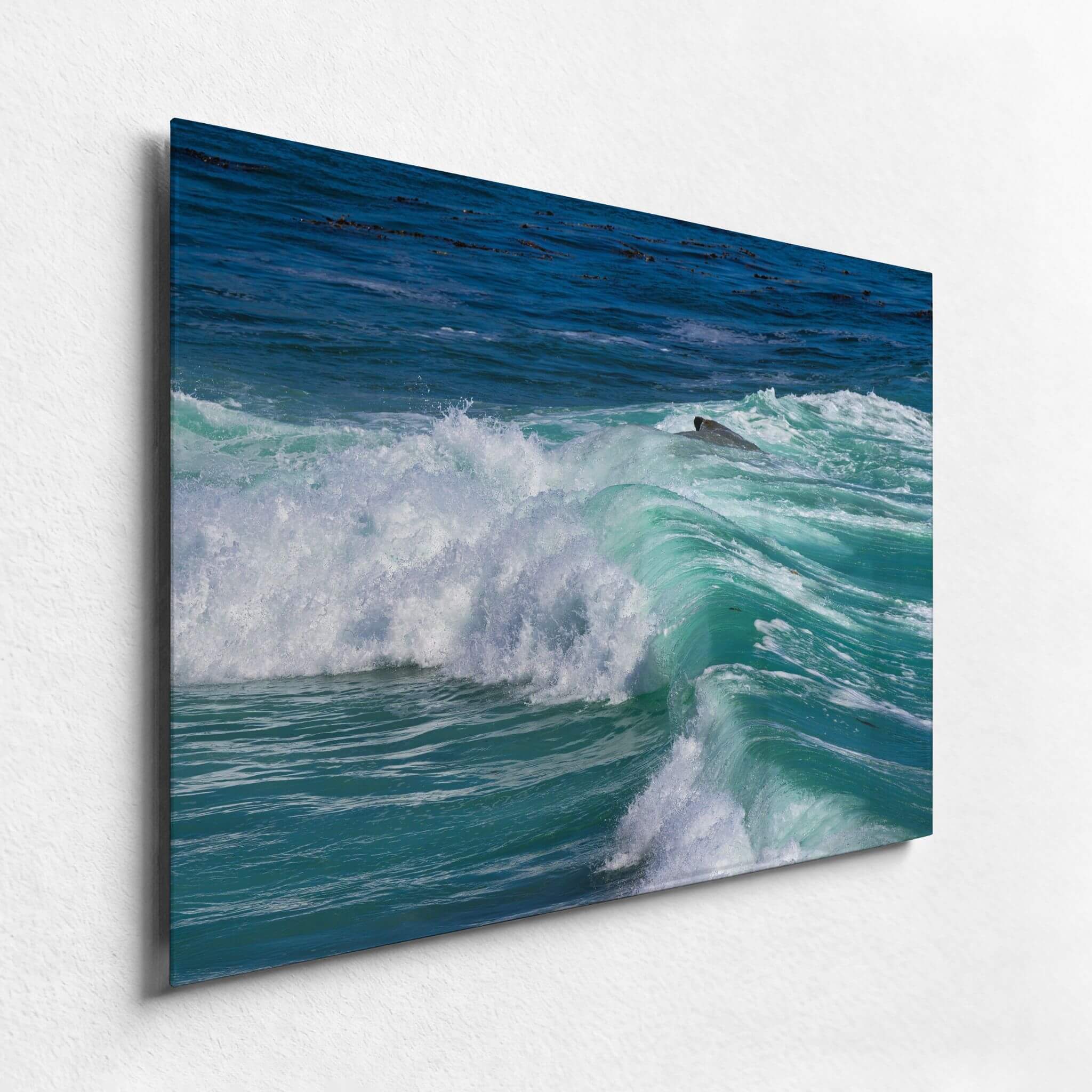 Turquoise Healing Waves | Laguna Beach Coastal | Metal Print