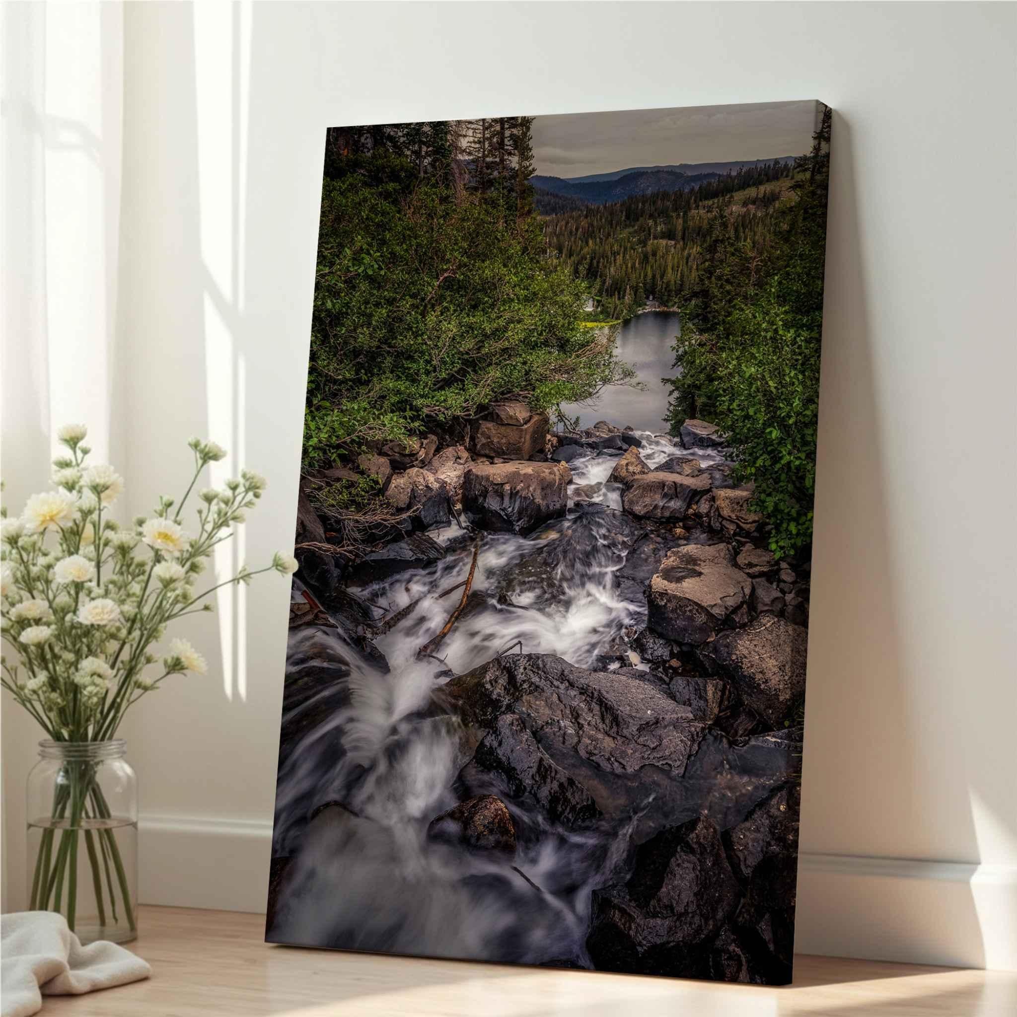 Cascading into the Stillness | Canvas Print