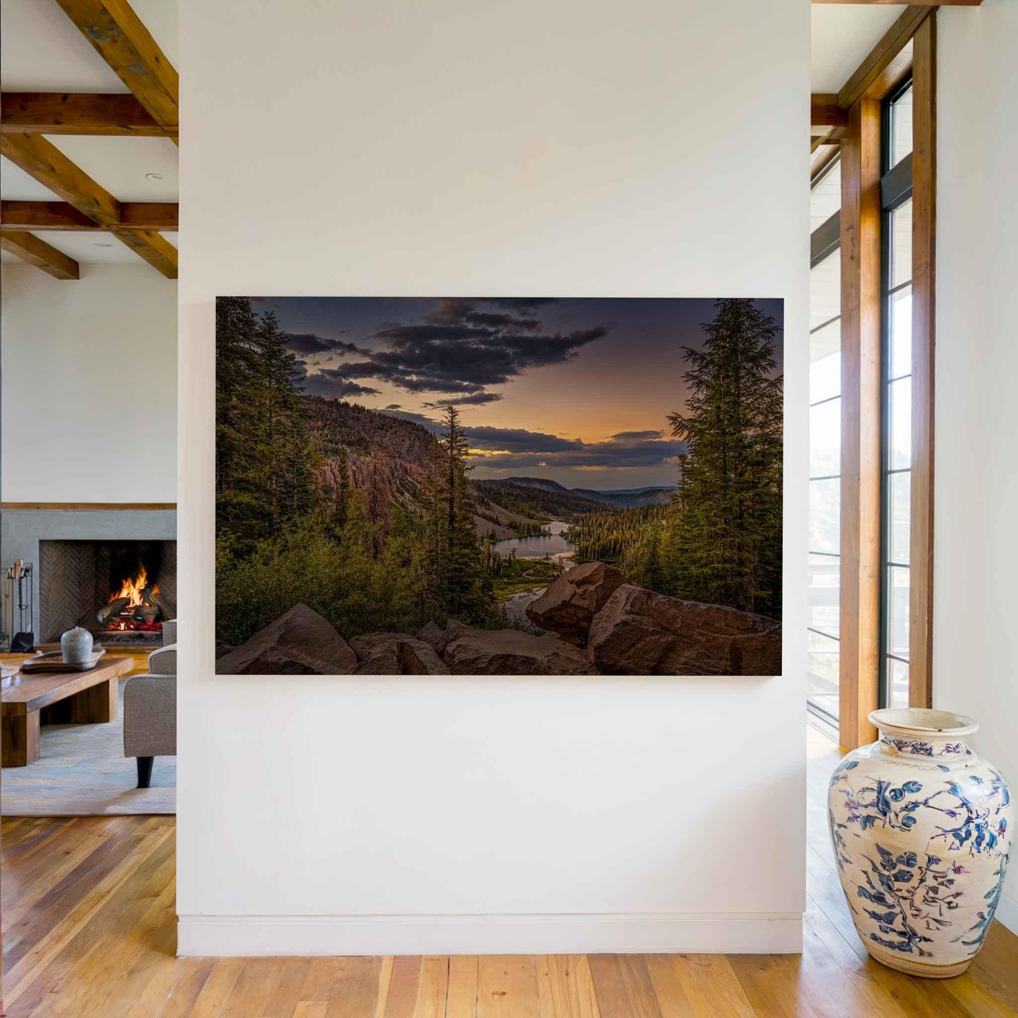 Golden Hour Above Twin Lakes | Canvas Print