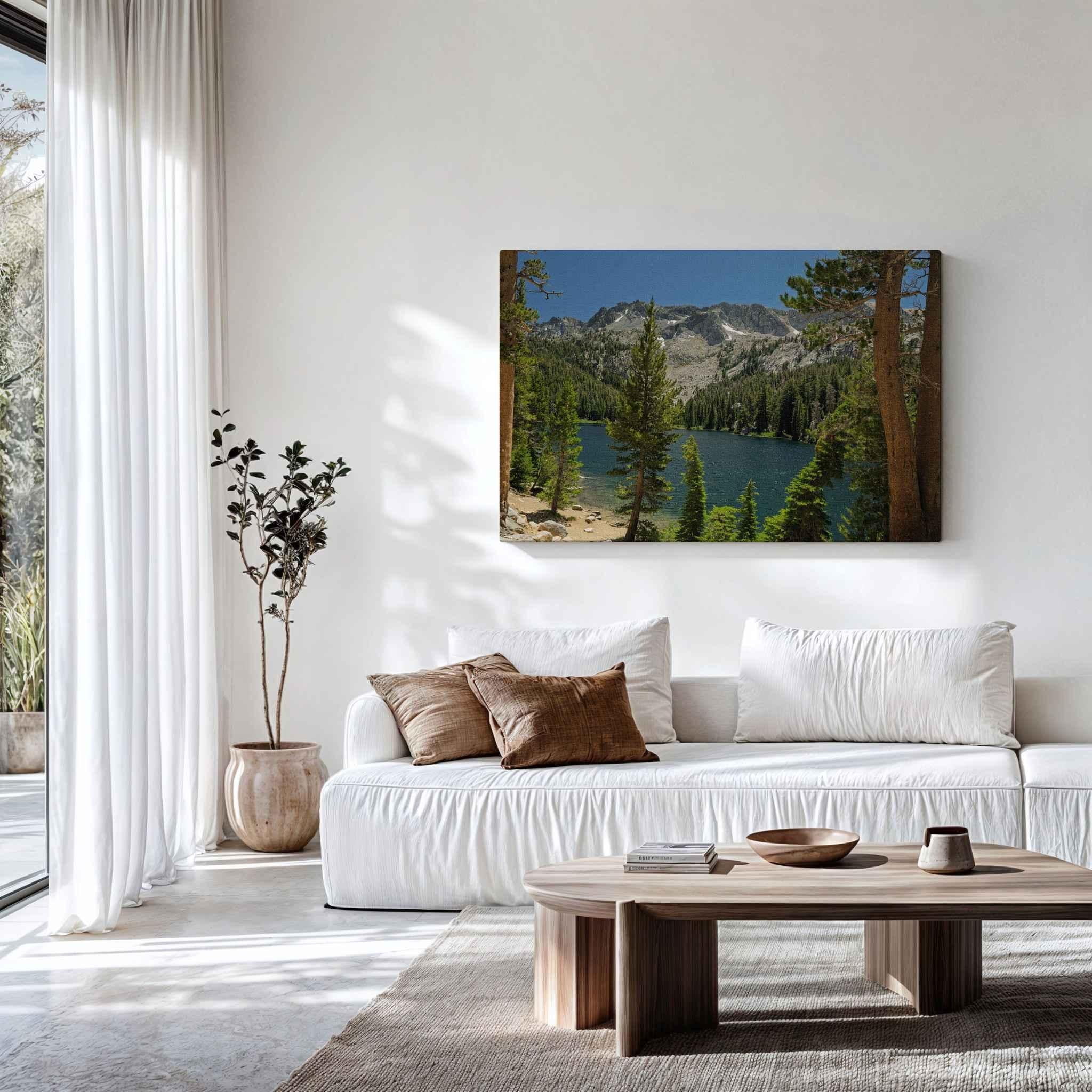 Where the Trail Gives Way to Still Waters | Canvas Print