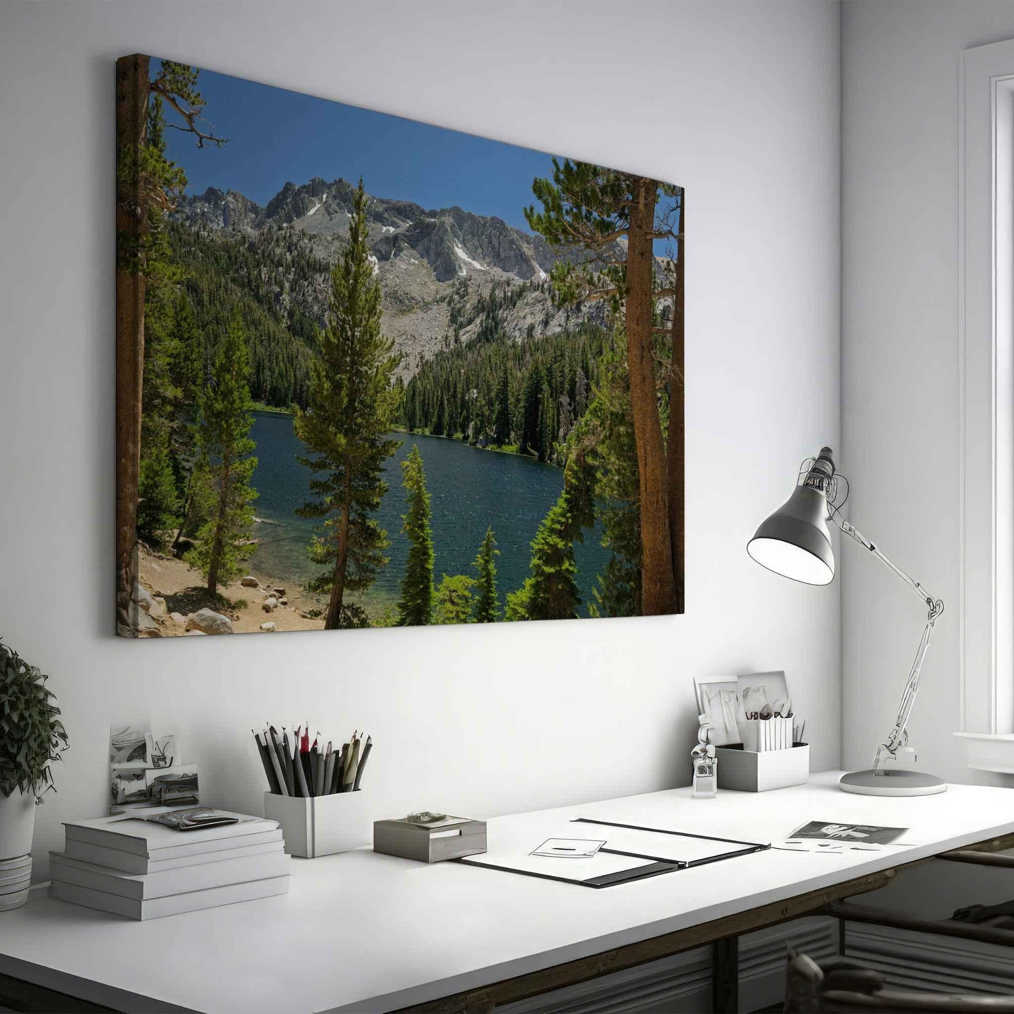 Where the Trail Gives Way to Still Waters | Canvas Print