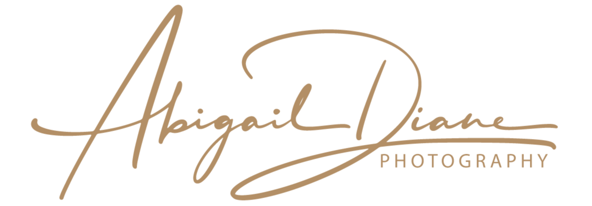 signature Logo for Abigail Diane Photography with a signature-style font on a white background
