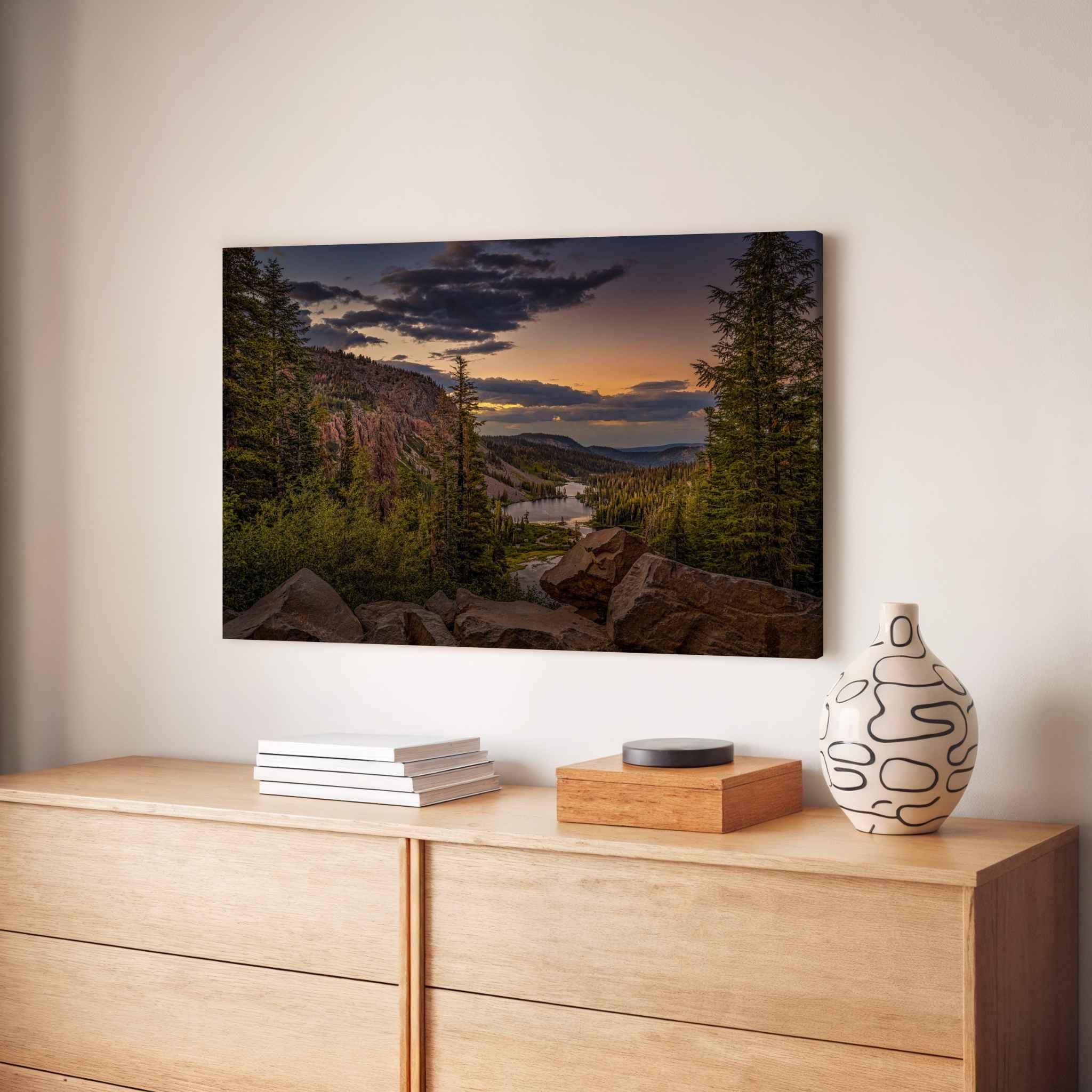 Golden Hour Above Twin Lakes | Canvas Print