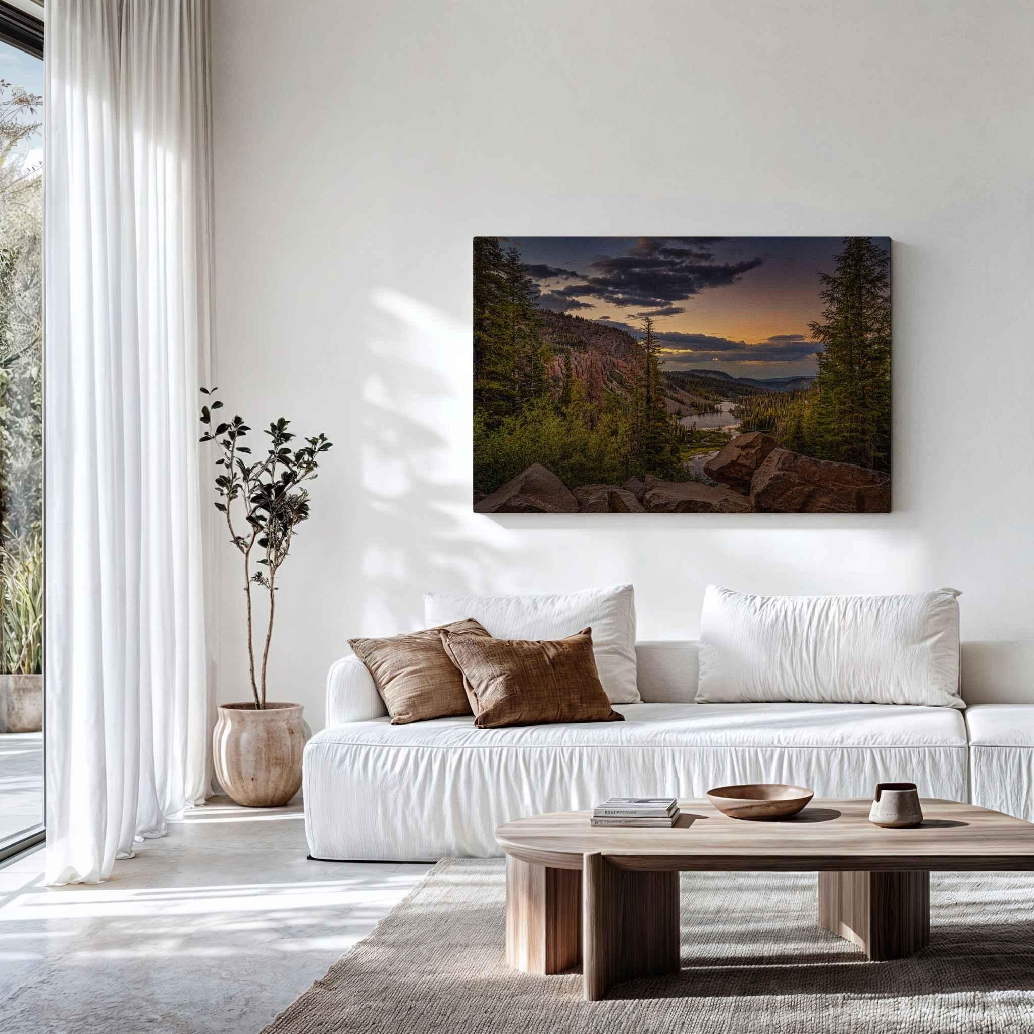 Golden Hour Above Twin Lakes | Canvas Print