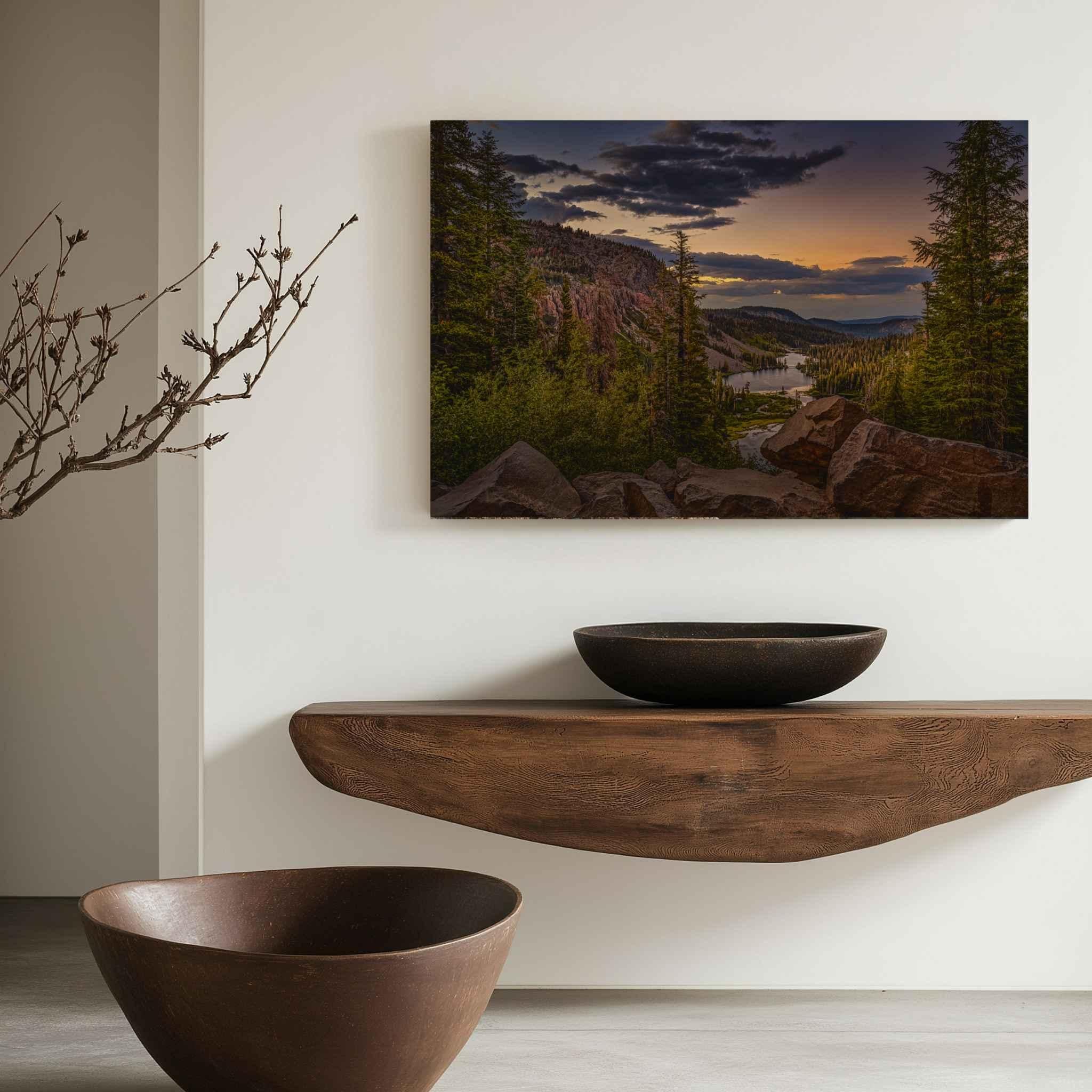 Golden Hour Above Twin Lakes | Canvas Print