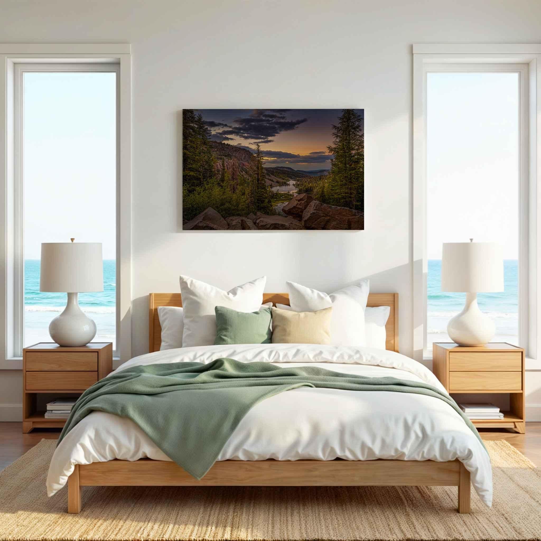 Golden Hour Above Twin Lakes | Canvas Print