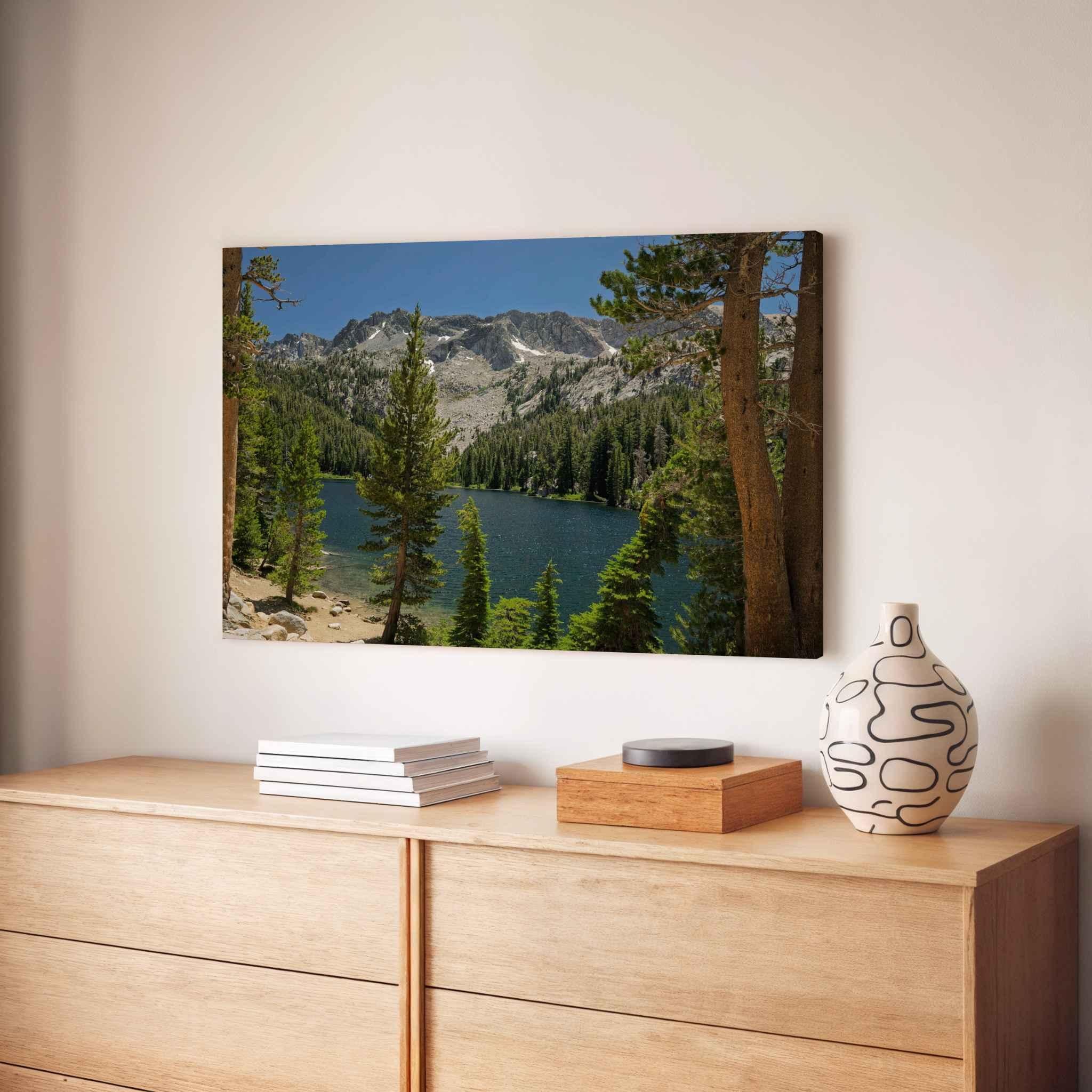 Where the Trail Gives Way to Still Waters | Canvas Print