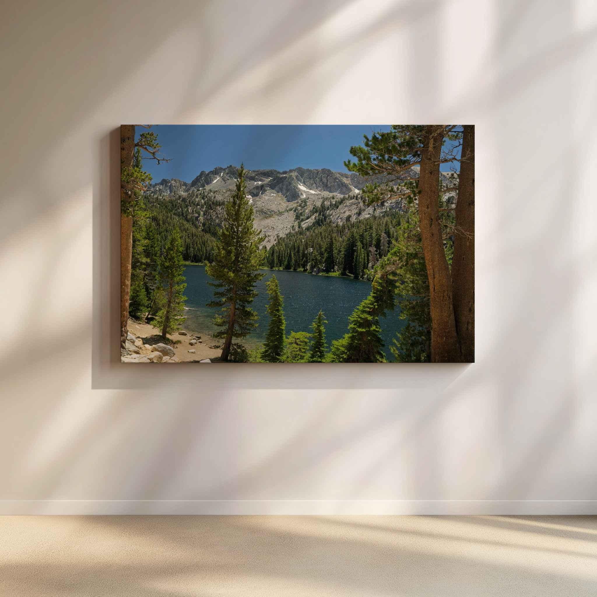 Where the Trail Gives Way to Still Waters | Canvas Print
